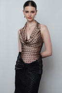 Aurelia Crystal Embrace Crepe Dress for women, from DO LONG, The Viet Concept 