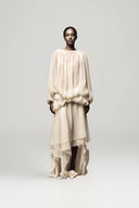 Felicia Blouson Boat Neck Organza Voile Midi Dress for women, from DAS LA VIE, The Viet Concept 