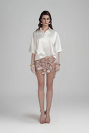 White Amaranth Top for women, from POEM, The Viet Concept