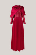  Ruby Fleuris Cape for women, from Calista, The Viet Concept 