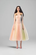 LA VIERGE • Aglaia Pastel Ombré Couture Dress