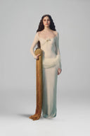 Galatea Blanca Liquid Sculpted Couture Dress for women, from LA VIERGE, The Viet Concept