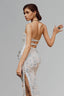 Baby Blue Eden Strap Midi Dress for women, from La Vierge, The Viet Concept 