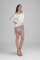 White Amaranth Top for women, from POEM, The Viet Concept