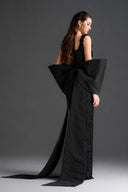 IHF STUDIO • Floral Garden Lace Column Dress with Statement Back Bow