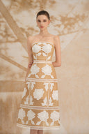 ROSEE de MATIN • Beige Cup Lace Dress