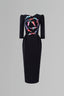 Blossom Present - Asymmetrical Black Pegged Dress for women, from Tiny Ink, The Viet Concept 