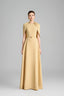 Jasmine A-line Cape Sleeved Polyester Floor Length Dress for women, from Maison Des Copains, The Viet Concept 