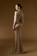 Aurelia Shimmer Jersey Draped Mermaid Evening Gown for women, from IHF ATELIER, The Viet Concept 