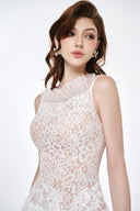 LUCILLA • Eira Floral Lace Illusion Tulle Evening Gown