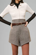 White Double Jersey Pointed Hem Polo for women, from LECIA, The Viet Concept 