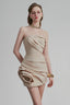 Beige Lantana Mini Dress for women, from Calista, The Viet Concept 