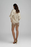 White Amaranth Top for women, from POEM, The Viet Concept
