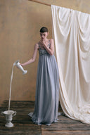 DUONG ATELIER • Celeste Beaded Chiffon Maxi Gown