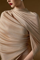 Aurelia Shimmer Jersey Draped Mermaid Evening Gown for women, from IHF ATELIER, The Viet Concept 