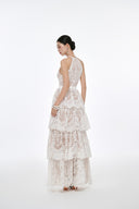 Beatrice Ivory Tiered Halter Gown for women, from JOSEPHINE, The Viet Concept 
