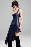 Strappy Diagonal Folded Flap Dress for women, from GVLUX, The Viet Concept 