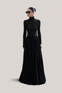 Black Ginevra Maxi Dress for women, from HUONG, The Viet Concept 