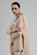 Alatow Asymmetric Single Breasted Linen Cotton Blazer for women, from Ha Thanh Viet, The Viet Concept 