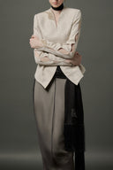 LE LAM AMARÉ • Alya Sculpted Lily Taffeta Top