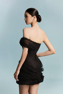 Cin Noir Corset Mesh Dress for women, from BYDI, The Viet Concept 