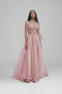 The Wings Rhinestone Metallic Chiffon A-Line Evening Gown for women, from LINH PHUNG, The Viet Concept