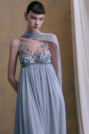 DUONG ATELIER • Celeste Beaded Chiffon Maxi Gown