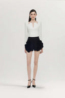 Oriana Floral Embellished Skort for women, from JOSEPHINE, The Viet Concept 