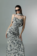 Luminescence Sequin Cut-Out Floor-Length Dress for women, from SORAMAME, The Viet Concept