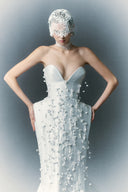 HA THANH VIET • Christopher Hand-Embroidered Floral Taffeta Mermaid Gown