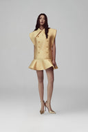 Gold Amelior Mini Dress for woman, from POEM, The Viet Concept 