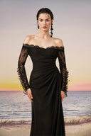 Safi Off-Shoulder Chiffon Lace Gown for women, from 21SIX, The Viet Concept