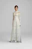 Dien Vu Floral Lace Layered Ao Dai for women, from KEIRA TONG, The Viet Concept 