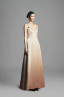 Lamium A-line Back Zipper Jacquard Floor Length Dress for women, from Maison Des Copains, the Viet Concept