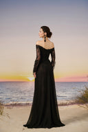 Safi Off-Shoulder Chiffon Lace Gown for women, from 21SIX, The Viet Concept