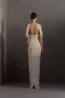 HA THANH VIET • Sedley Linen Blend Draped Maxi Dress