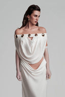 White Thalassa Maxi Dress for women, from POEM, The Viet Concept 