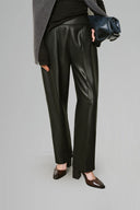 Black Double Jersey Cut-Out Cowl-Neck Top for women, from LECIA, The Viet Concept 