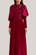  Ruby Fleuris Cape for women, from Calista, The Viet Concept 
