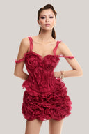 Red 3D Floral Top for women, from MUST HAVE, The Viet Concept 