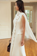 White Hourglass Midi Dress for women, from HOBB, The Viet Concept 