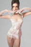 Lace Bridal Bodysuit With Attached Garters, Bottom, Stockings, Gloves for women, from SEXY M, The Viet Concept