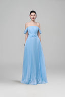 Clover Pleated Chiffon Maxi Dress for women, from JOSEPHINE, The Viet Concept 