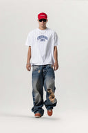 Ssma Heritage Striped Oversized T-Shirt White for men, from STRESS MAMA, The Viet Concept 