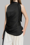 Black Steiner Halter neck Top for women, from Lam.D, the Viet Concept 