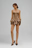 Cacao Perla Mini Dress for women, from  La Vierge, The Viet Concept 