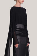 Black Hera Maxi Dress for women, from CAOSTU, The Viet Concept 3