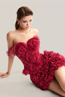 Red 3D Floral Top for women, from MUST HAVE, The Viet Concept 