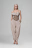 Brown Petal Bustier Top for women, from Keira Tong, The Viet Concept 