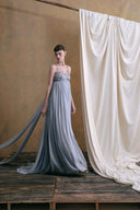 DUONG ATELIER • Celeste Beaded Chiffon Maxi Gown